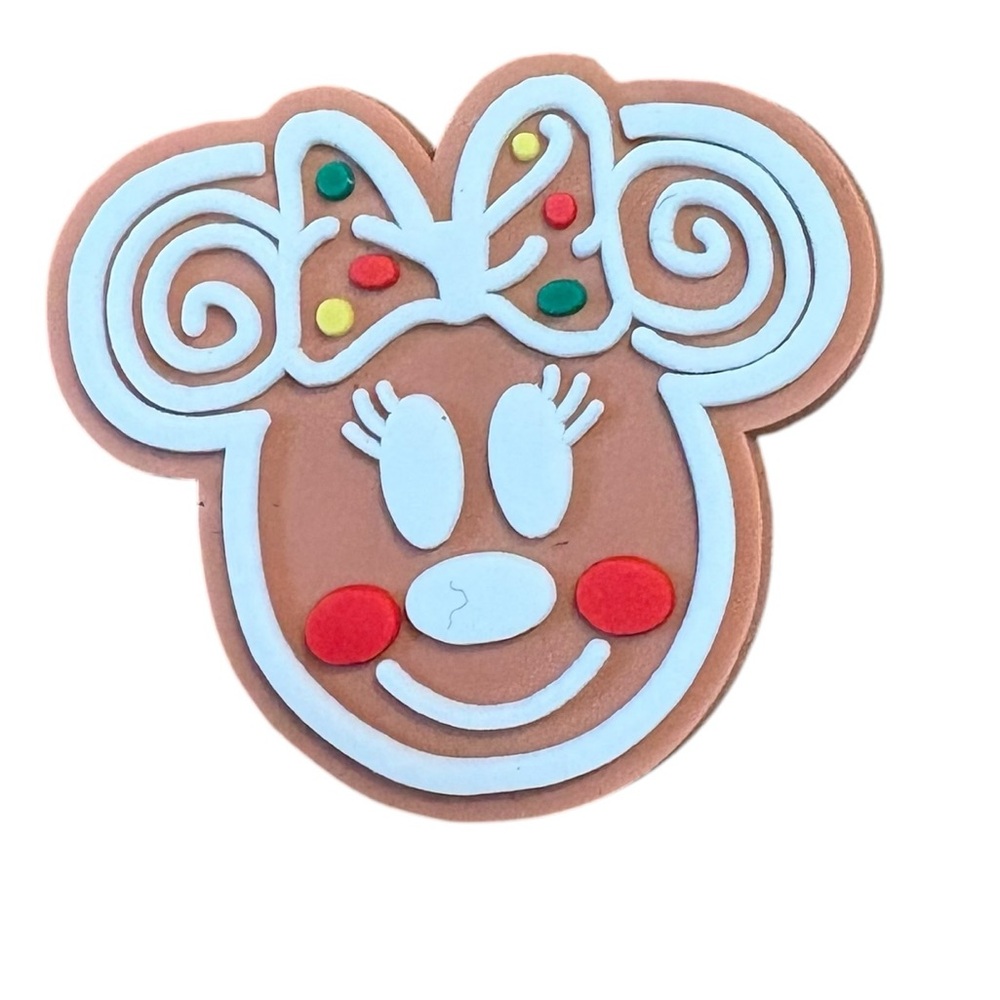 Minnie Gingerbread Croc Charm